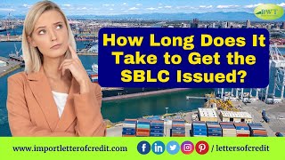 How Long Does it Take to Get SBLC  SBLC Providers  SBLC MT760 [upl. by Alekram]