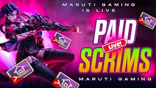 MARUTI GAMING PAID SCRIMS LIVE MarutiGaming2 bgmilive bgmi live pubgmobile [upl. by Ymmik]