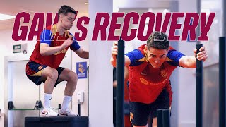 GAVI WORKING HARD for his RECOVERY PROCESS 💪  FC Barcelona 🔵🔴 [upl. by Leviram]