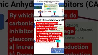 By which mechanism do carbonic anhydrase inhibitors help manage glaucoma glaucomaresearch [upl. by Kinghorn314]