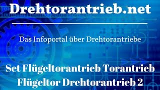 Set Flügeltorantrieb Torantrieb Flügeltor  Tipps und Preisvergleich [upl. by Goar647]