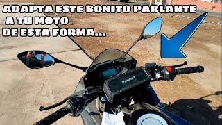 Coloca este práctico parlante para tu moto Disfruta del mejor sonido [upl. by Ares]