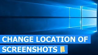 How to change the location of the default Screenshots folder in Windows 10 [upl. by Asi]