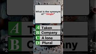 What Is the Best Synonym for Single youtubeshorts shortsviral [upl. by Prochoras]