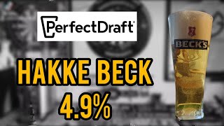 Hakke beck pils 49  Perfect draft pro  Philips perfect draft  Brauerei Becks  review No 1638 [upl. by Noelyn]