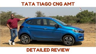 Tata Tiago CNG AMT Review  One Of A Kind [upl. by Aisila]