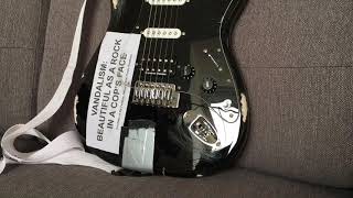 Kurt Cobain Vandalism Strat ROAD WORN Relic Replica NIRVANA guitar Seymour Duncan TB4 [upl. by Kat137]