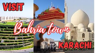 Bahria town ki sair  bahria town karachi  visit bahria town [upl. by Eilraep176]