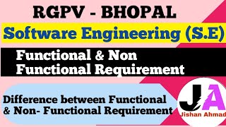 Difference Between Functional And Non Functional Requirements  Software Engineering [upl. by Susejedesoj]