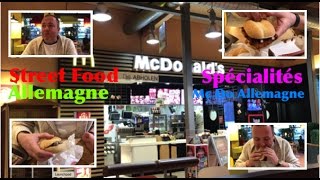 STREET FOOD Mc Donalds allemand et ses spécialités [upl. by Rasaec]