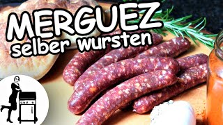 Merguez Wurst die pikante Lammbratwurst selber machen [upl. by Aseen]