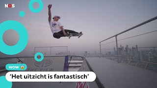 Skaters doen tricks op wolkenkrabber [upl. by Germano905]