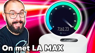 Freebox Ultra  comment jai DÉBLOQUÉ les 8 GIGA de ma connexion FIBRE [upl. by Sedrul102]