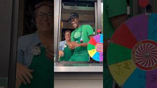 Spinning the Prize Wheel at Starbucks Drive Through [upl. by Sherborn143]