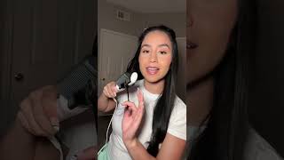 How to straighten your hair with Conair Heated Straight Brush Available Target [upl. by Teiv]