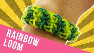 How To Make a Double Rhombus Bracelet on Rainbow Loom [upl. by Eirrok471]