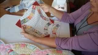 TensistersTV demos Double Wedding Ring by Quiltsmart [upl. by Eggett]