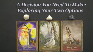 There Is A Decision You Need To Make Exploring Your Two Options Timeless pick a card tarot reading [upl. by Elburt232]