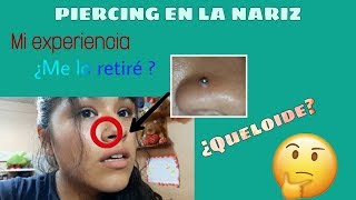 PIERCING EN LA NARIZ me salió un bulto alrededor del piercing  Me lo retiré [upl. by Elletnuahc]