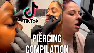 PIERCING VIDEOS ⚠️ FULL PROCESS  PART 3 [upl. by Suivatnod]