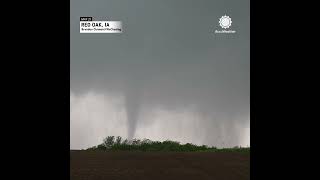 Storm Chasers Tornadoes in Red Oak Iowa [upl. by Sew]