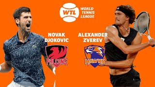 Novak Djokovic vs Alexander Zverev  2022 World Tennis League [upl. by Horan357]