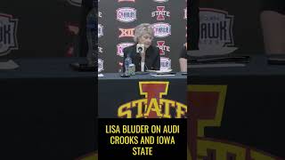 Iowa Coach Lisa Bluder Likes Iowa State Womens Team shorts [upl. by James]