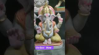 Ganesha Marble Murti For Home Temple Buy Best Price In India  Ganpati Stone Idols Online shorts [upl. by Klinges]