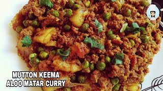 Durgapuja Special Mutton Keema Aloo Matar Curry  Keema Curry With Matar Aloo Bengali Recipe [upl. by Neumark6]