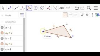Kikora GeoGebra Areal av trekant [upl. by Baniaz192]