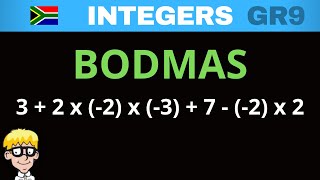 Integers Grade 9 BODMAS [upl. by Ileray529]