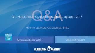 How to optimize CloudLinux OS limits  QampA only [upl. by Tnahsin]