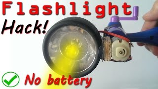 Use flashlight without battery DIY Hack [upl. by Jennica]