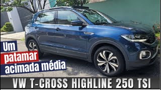 AVALIAÇÃO – Motor 14 turbo garante VW TCross Highline 250 TSI no andar de cima [upl. by Eirlav]