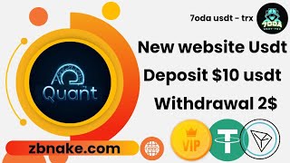 New website usdt zbnake Deposit 10  withdraw 2 instantly to my wallet [upl. by Yvor]