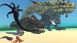 Sea Monster Size Comparison in 3D Animation  El Gran Maja Vs Jörmungandr  Realistic World Data [upl. by Ebneter]