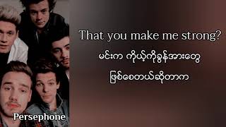 One Direction  Strong  Myanmar Subtitles  Lyrics [upl. by Onej]