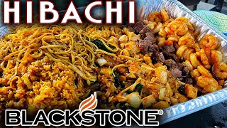 HOW TO MAKE THE BEST HIBACHI ON THE BLACKSTONE GRIDDLE EASY TEPPANYAKI COOK AND RECIPE [upl. by Brahear]