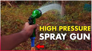 High Pressure Garden Sprayer Gun  How to connect sprayer to pipe  Irrigation System [upl. by Peednas]