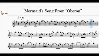 Mermaids SongViolin l Metronome 6080100120 BPM Honeyman Tutor l V4 Violin [upl. by Eniamret]