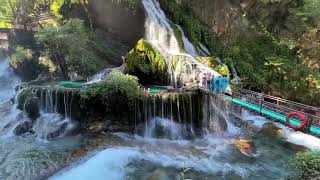 四川凉山彝族自治州，天下第一温泉瀑布Sichuan Liangshan Yi Autonomous Prefecture the worlds first hot spring waterfall [upl. by Xirtaeb]