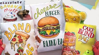 FOOD 🍕🍔🍩🍰 Paper Blind Bag Compilation [upl. by Lutim848]