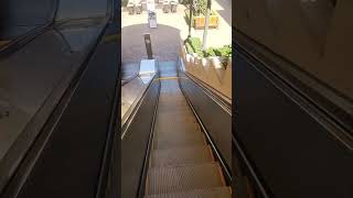 Escalator down ride with shading to Lower level Fashion Island Newport Beach California 962024 [upl. by Ennis]