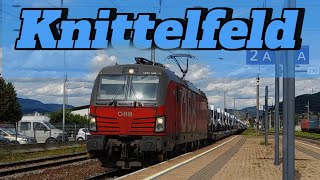 Bahnverkehr am Bahnhof Knittelfeld mit ÖBB Vectron Taurus und Altbau [upl. by Edac71]