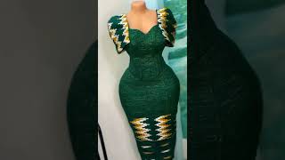 Plain kente styles for wedding guests part1 fashion kentefashion shortvideo ghana [upl. by Eilra267]