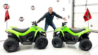 Kids ATVs  Why the Kawasaki KFX 90 and KFX 50 should be at the top of your list [upl. by Einaffyt825]