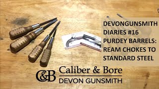 Devongunsmith Diaries 16 Purdey barrels for reaming chokes to standard steel [upl. by Rausch521]