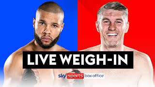 CHRIS EUBANK JR VS LIAM SMITH  LIVE WEIGHIN 🔴 [upl. by Ahsotan231]