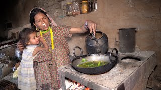 village mother is cooking whatever she has for her family  rural Nepal [upl. by Aminta]