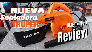 SOPLADORA TRUPER 103019  ASPIRADORA MEJOR QUE OTRAS UMBOXING Y REVIEW  IDEAL PARA USO DOMESTICO [upl. by Rimahs]